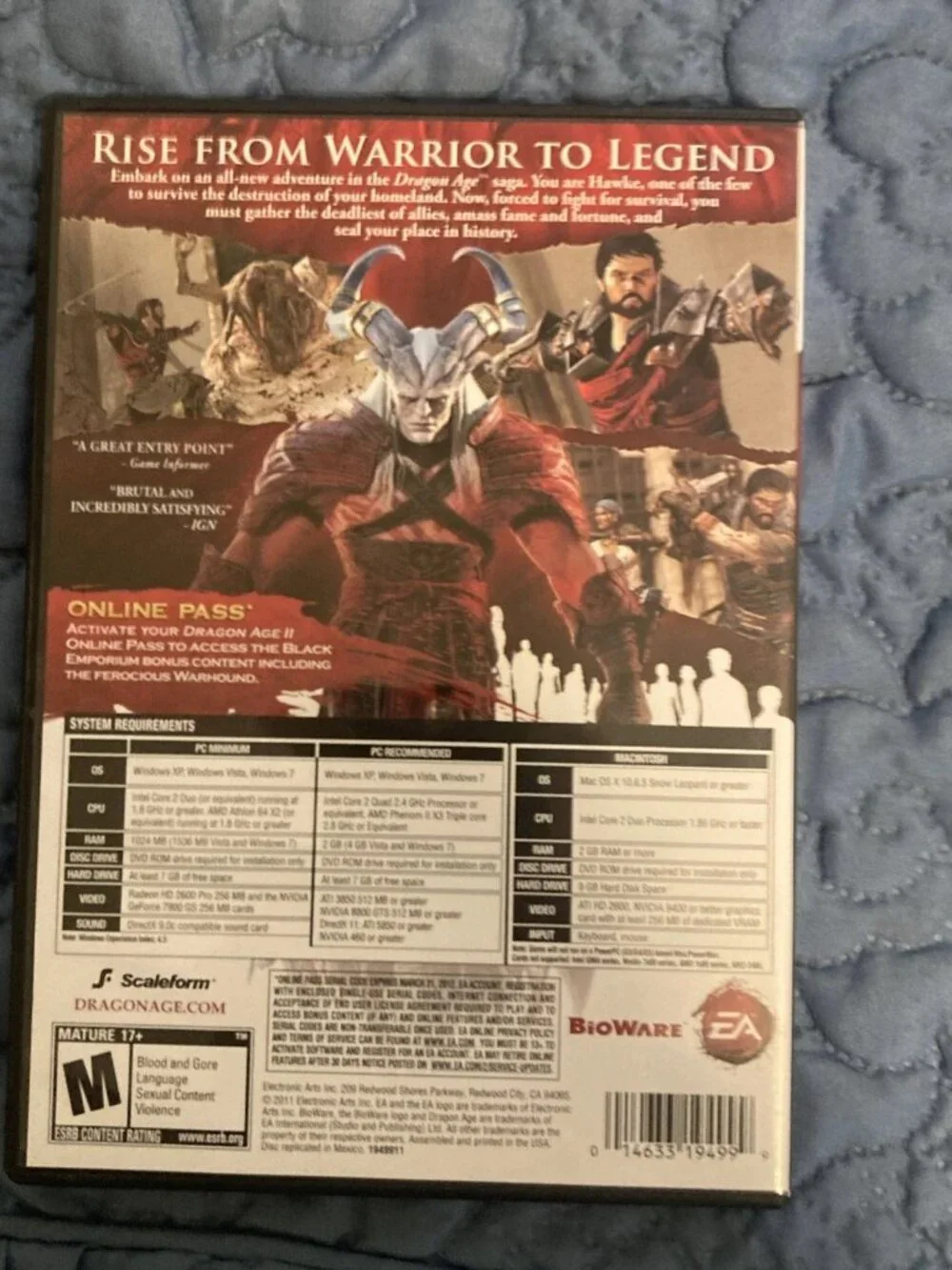 Dragon Age II (Windows/Mac, 2011)